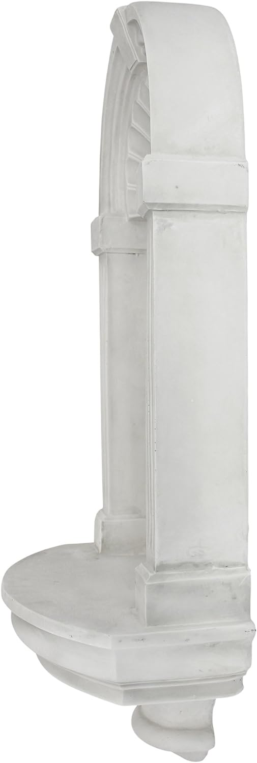Design Toscano Classical European Style Wall Niche Display Shelf, Large, 30 Inches Tall, Cast Stone Resin, Antique Stone