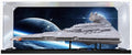 Display Case Box for Lego 75252 Imperial Star Destroyer, Compatible with Lego 75252 Only, Gray, Rectangular, Aluminum Frame, Wall Mount, 45 x 27.5 in, 114 x 70 x 49 cm