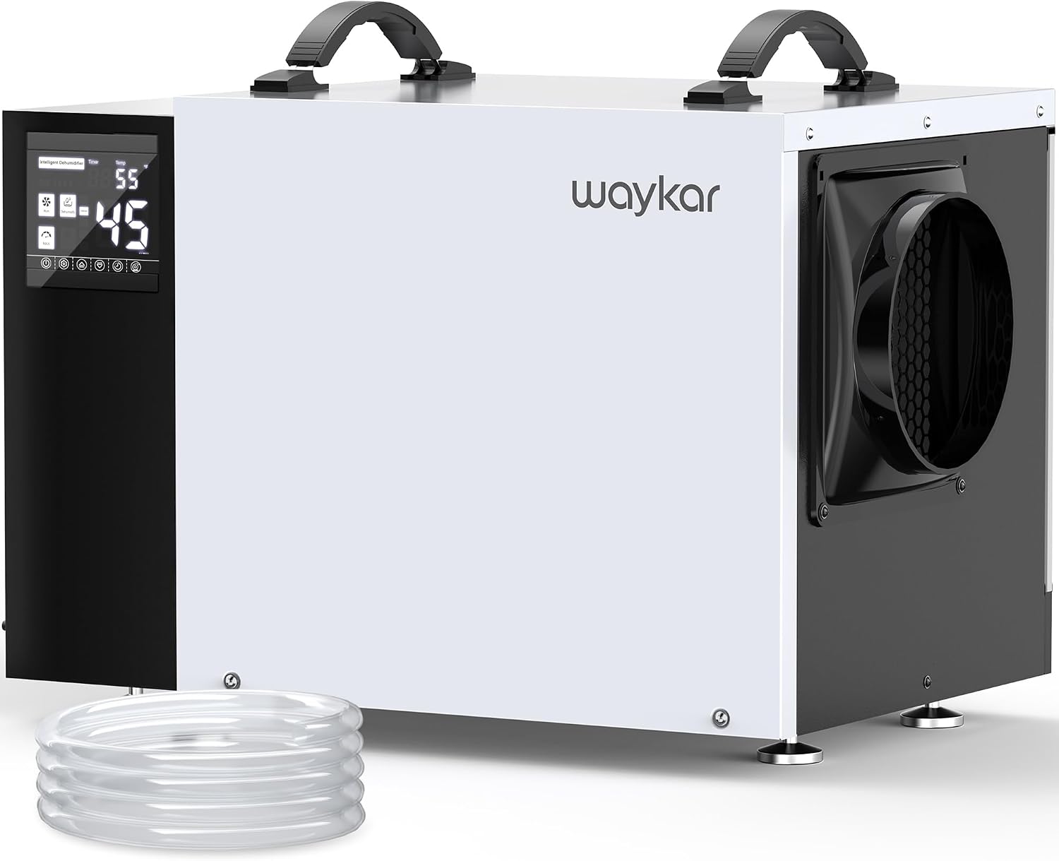 Waykar Commercial Dehumidifier with Pump and Drain Hose for crawl space, Basements, and Water Damage Unit