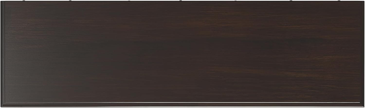 SIMPLIHOME Connaught 51-inch Wide Solid Wood Storage Cabinet in Chestnut Brown for the Entryway, Mudroom, 3 Drawers and Adjustable Shelves, Traditional Style, Space-Saving Design