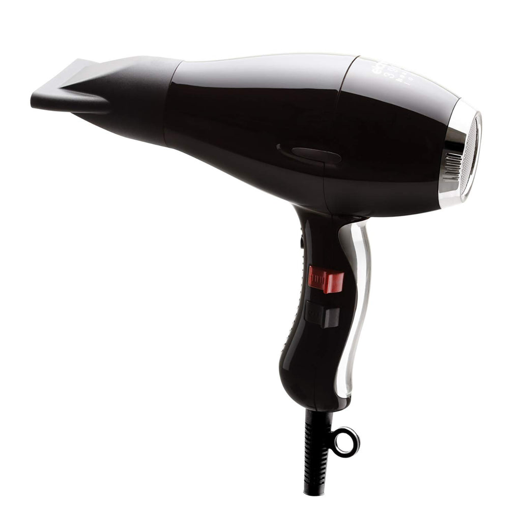 Elchim 3900 Healthy Ionic Ceramic Hair Dryer, Black/Silver, 1 Count (Pack of 1)