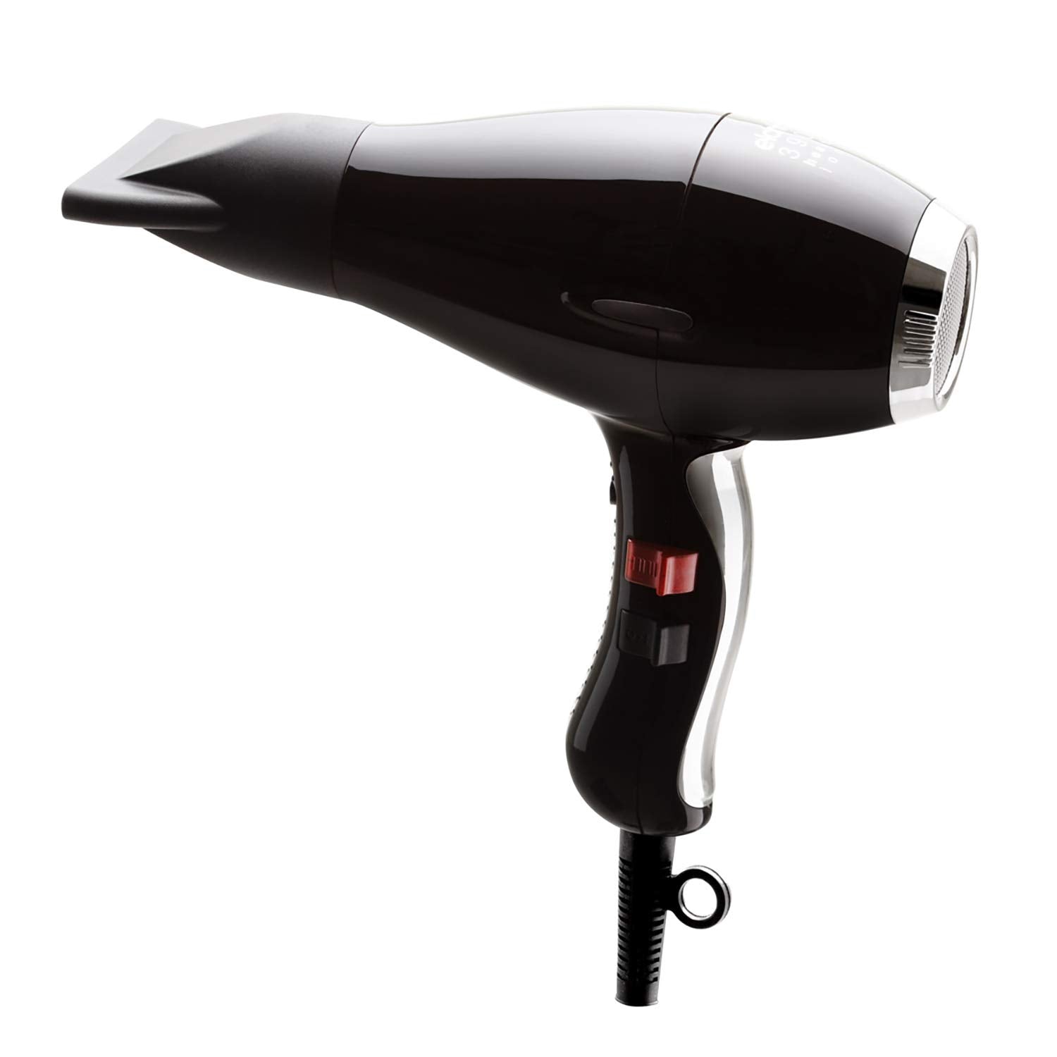 Elchim 3900 Healthy Ionic Ceramic Hair Dryer, Black/Silver, 1 Count (Pack of 1)