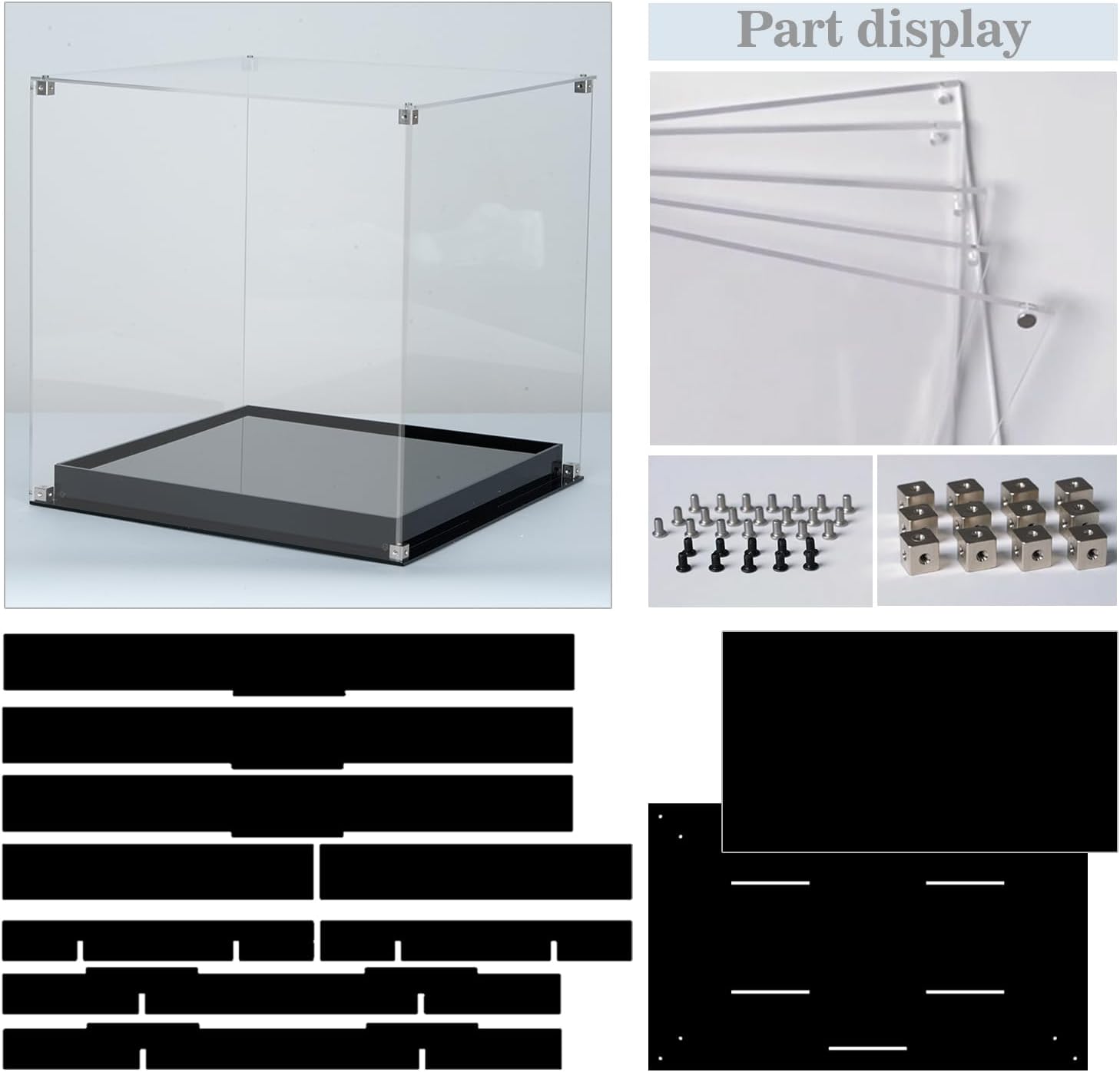 3MM Acrylic Display Case Compatible with Lego Set 21330 Home Alone,Dustproof High Definition Printing Box Fit for Lego Home Alone Model Gift for Christmas(Case Only)