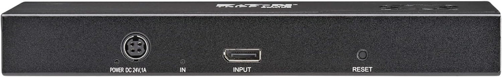 Tripp Lite Series 2-Port DisplayPort to HDMI Splitter + Extender Over Ethernet Cat6, Up to 8K@60Hz Video, 1 in 2 Out, DP 1.4, MST Hub, TAA Compliant, Plug-and-Play, 1-Year Warranty (B156E-002-H8K-K)