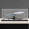 Dustproof Clear Acrylic Display Case,Designed for Lego 10356 Starship Model Collection Protection Acrylic Dustproof Display Box (Model Kit Not Included) (Black Mirror 2mm)