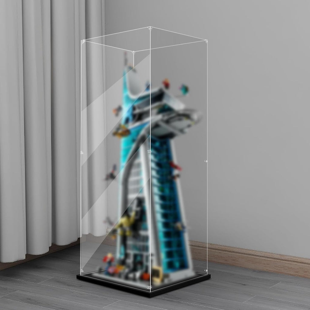 Display Case for Lego 76269 Avengers Tower, 15.74x13.38x36.22inch (40x34x92cm), Protect Your Collectibles from Dust with a Clear Showcase