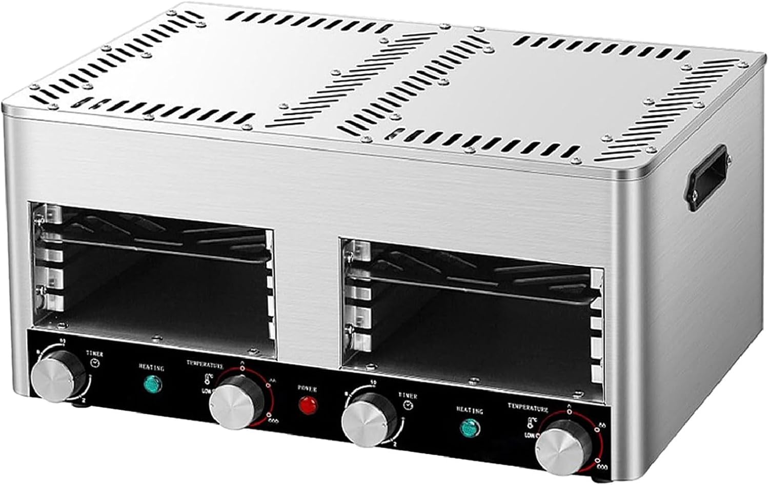 Indoor Vertical Steak Oven, 1500℉ Fast Efficient Heating Grill, Portable Smokeless Indoor Grill, for Steak,Ribeyes,Picnic,BBQ,B-110V