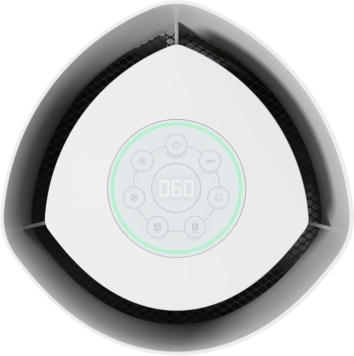 GermGuardian AirSafe+ XL Smart Air Purifier for Home 360° True HEPA Filter, UV-C, WiFi/App Enabled, Air Quality Monitor, Large Rooms Up to 1680 Sq Ft, For Smoke, Dust, Pet Dander, Black/White, AC3250