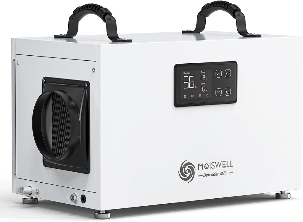 145 Pints Commercial Dehumidifier for Crawl Space, Energy Star Certified Dehumidifier with Drain Hose Compact for Large Basement Industrial Water Damage