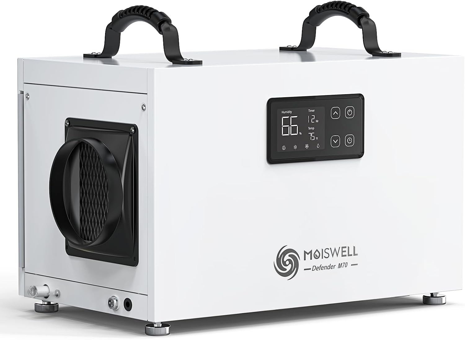 145 Pints Commercial Dehumidifier for Crawl Space, Energy Star Certified Dehumidifier with Drain Hose Compact for Large Basement Industrial Water Damage