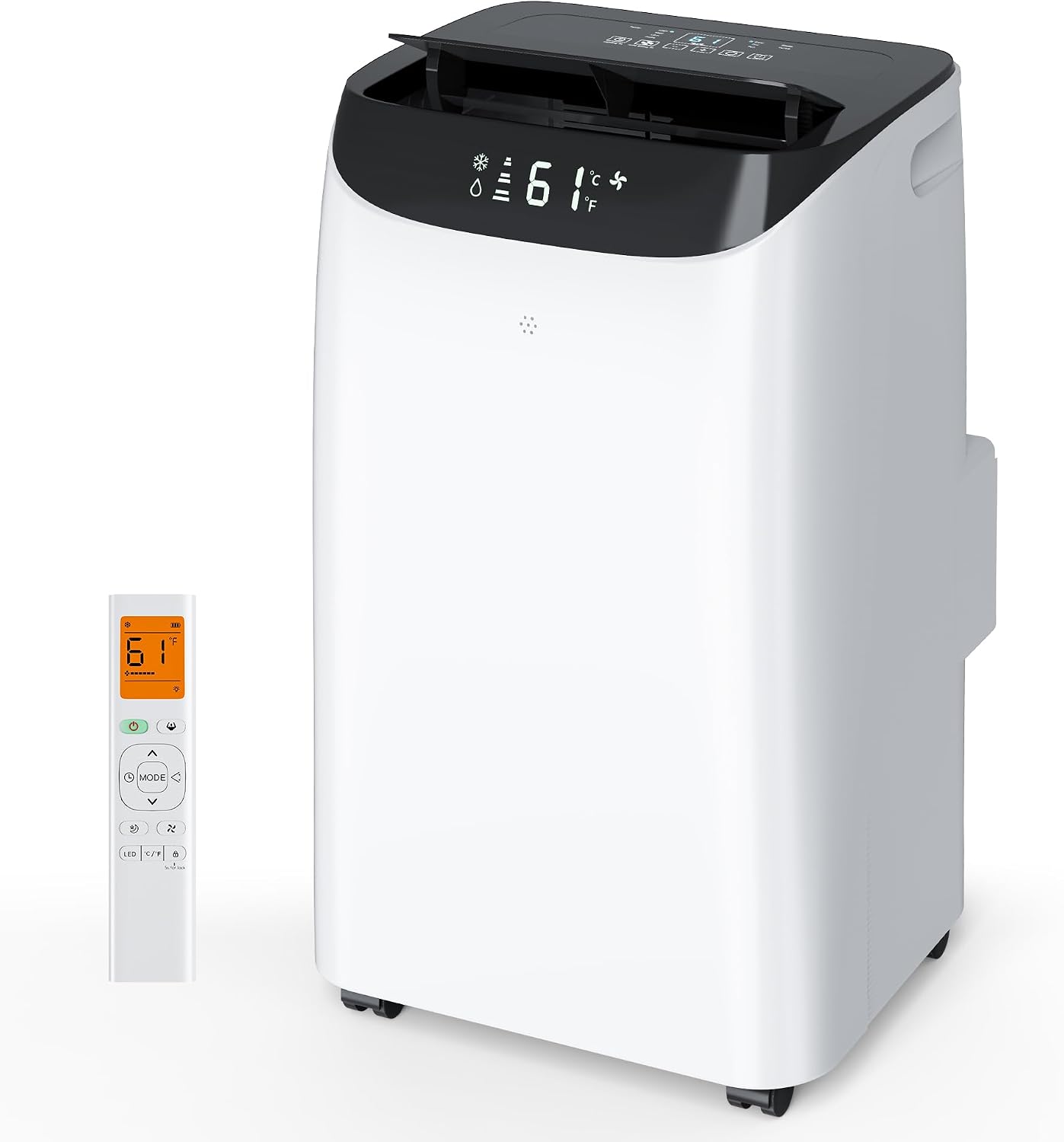 Inverter 16000BTU Portable Air Conditioners with Remote, Free Stand Cooling Portable AC Unit for Room up to 800 sq.ft, with Dehumidifier & Fan, Dual Hose, Quiet Sleep Mode(42dB), Windows Kit