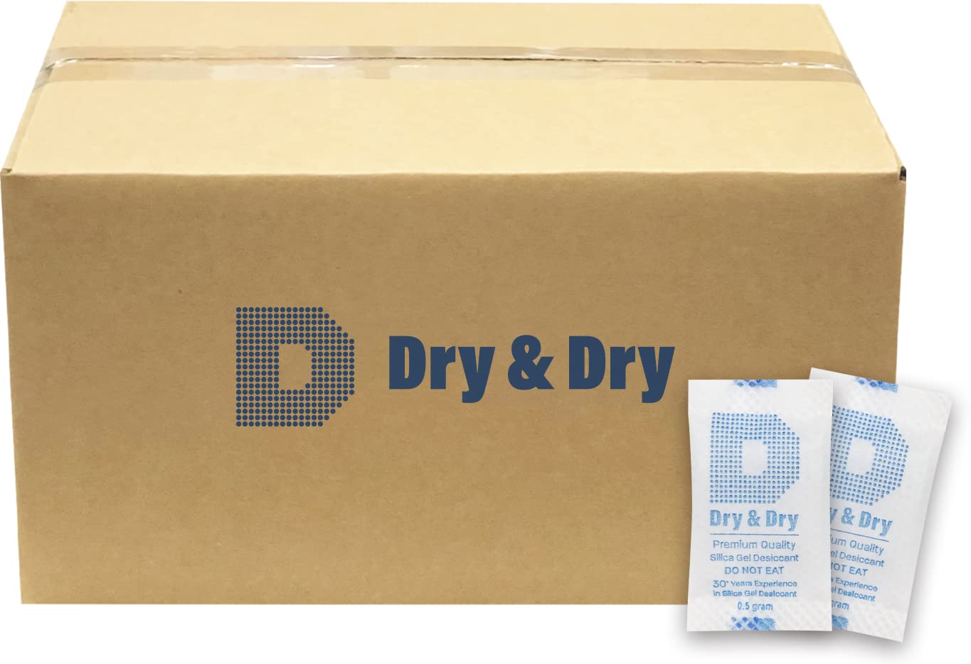Dry & Dry 0.5(Half) Gram [20000 Packets] Silica Gel Packets Desiccants Silica Gel Packs - Rechargeable Moisture Absorbers for Food Storage, Electronics, 3D Filament & Safes