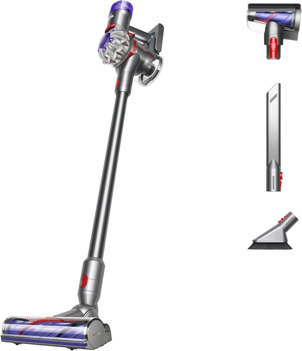 Dyson V8 Plus Cordless Vacuum, Silver/Nickel (Renewed)