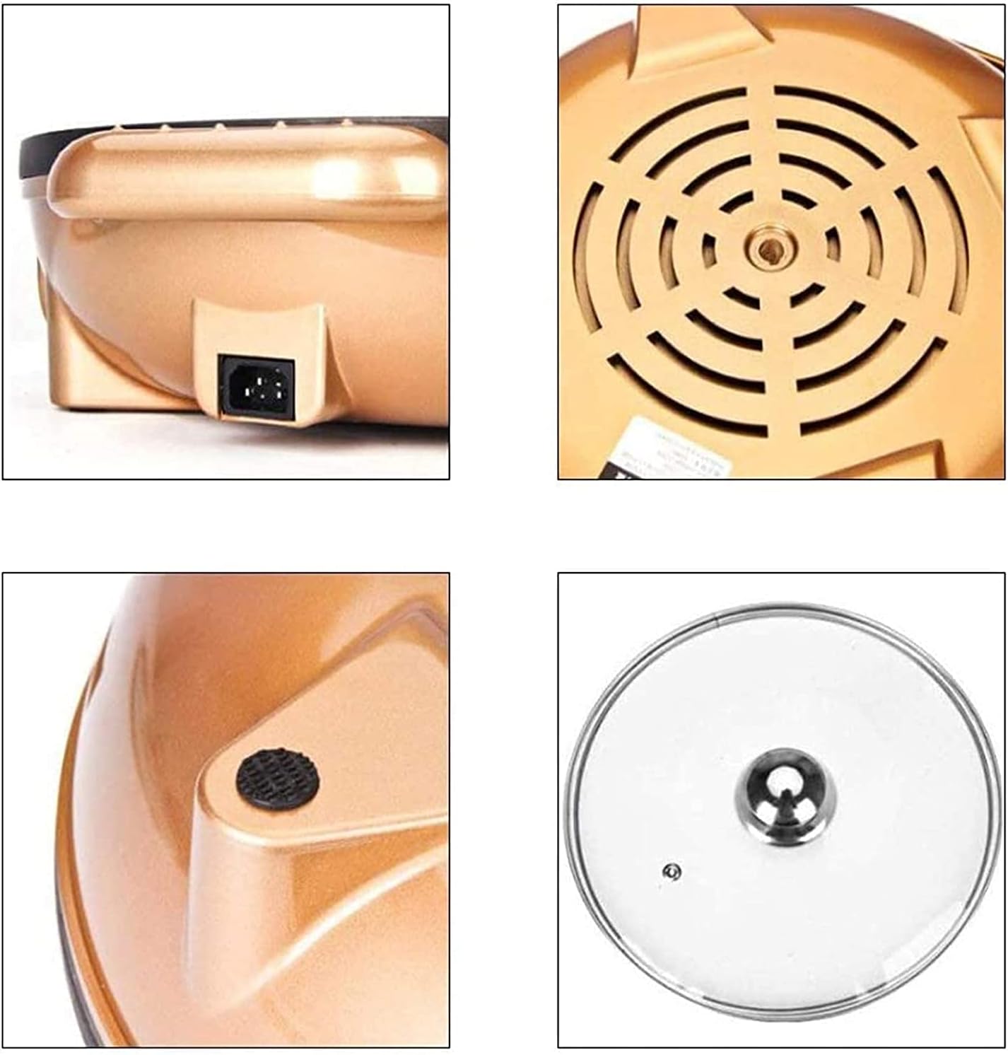 Barbecue Hot Pot Double Pot,Electric Barbecue Grill Indoor Hot Pot Chafing Dish,Large Capacity Multi-Functional Non-Stick Pan Electric Oven