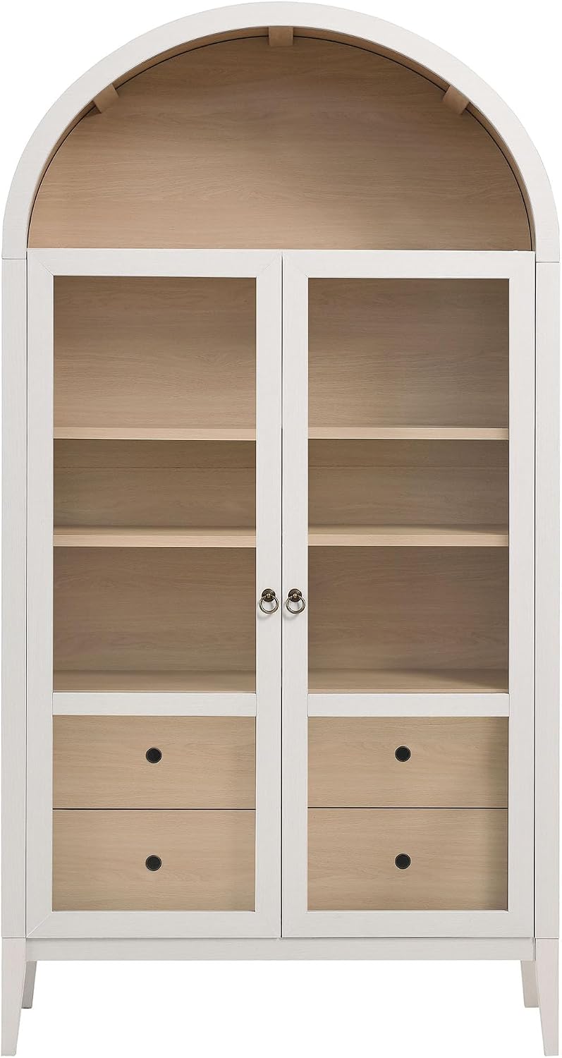Modway Nolan Arched Storage Display Cabinet - Modern Accent Cabinet for Living Room, Dining Room