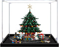 Acrylic Display Case for Lego 41843 Family Christmas Tree+10361 Express Train Building Set– Dustproof Display Box, Display Box Compatible with Lego 41843 10361-Only Display case (2mm)