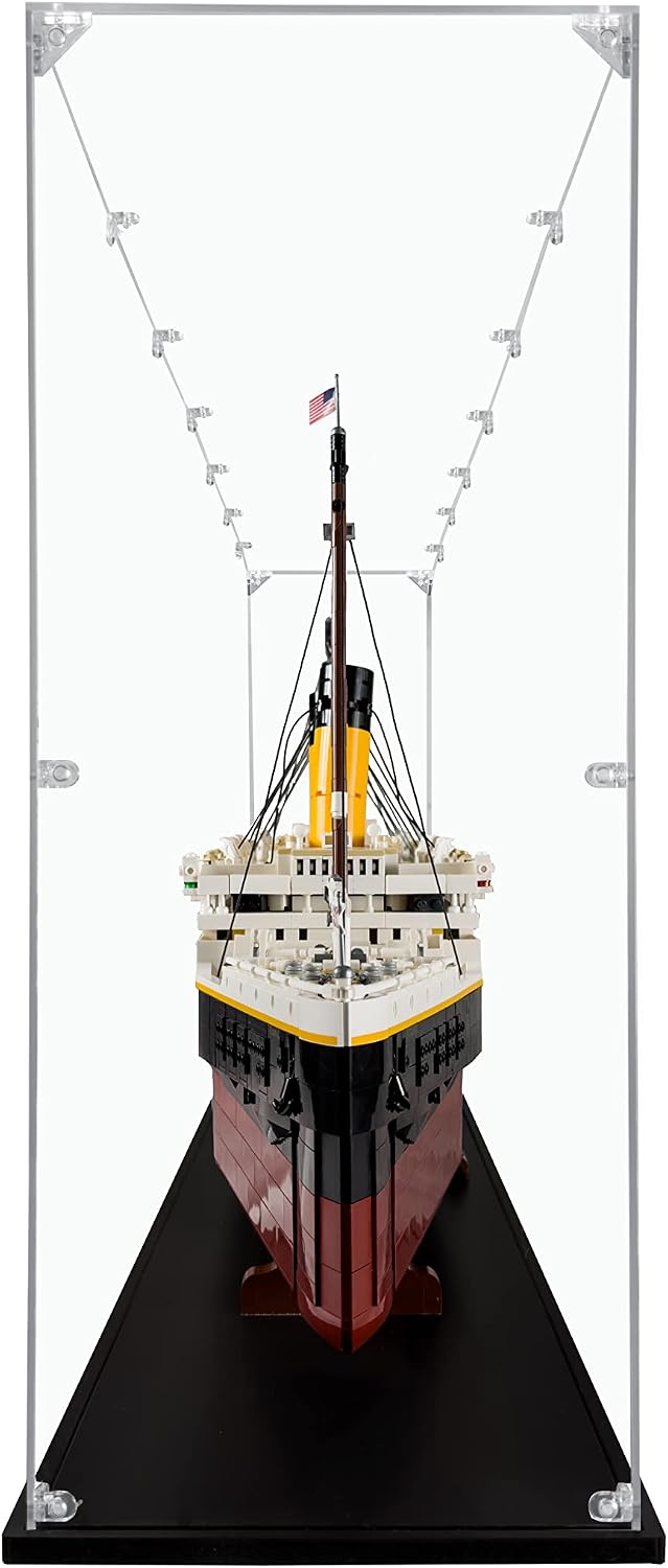 Acrylic Display Case for Titanic #10294, Dustproof Display Case (Case Only)