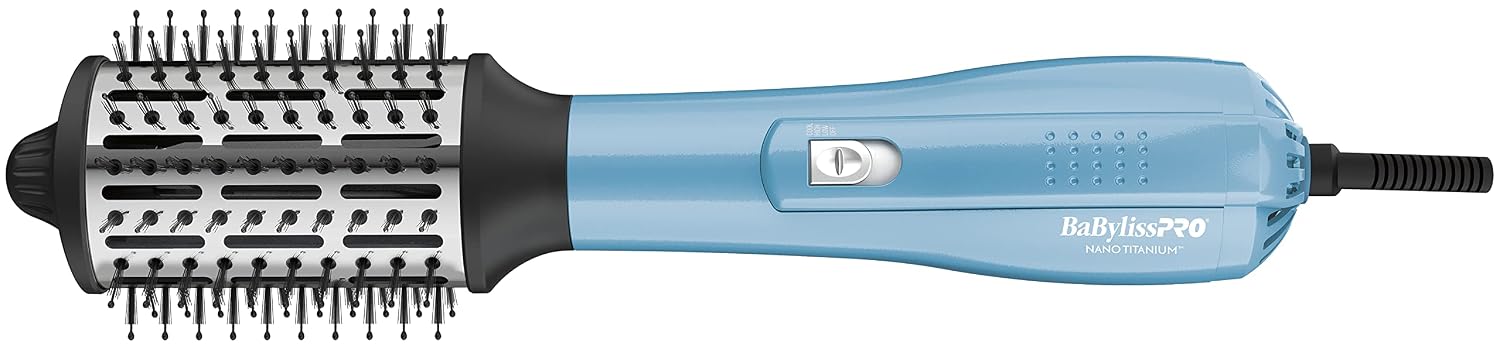 BabylissPRO Nano Titanium Professional 2.5' Hot Air Dryer Brush For Styling And Drying