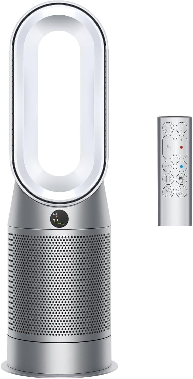 Dyson Purifier Hot+Cool™ HP07 Air Purifier, Heater, and Fan - White/Silver (Renewed)