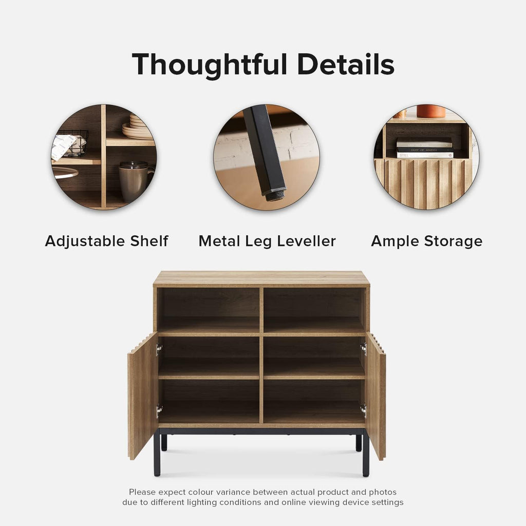 mopio Norwin 4 Piece Entertainment Center with Storage, 70' TV Stand, Industrial Modern Television Accent Cabinet, Oak Wood Media Console Table with 3-Tier Shelf Bookcase (3-Tier Cabinet Set)