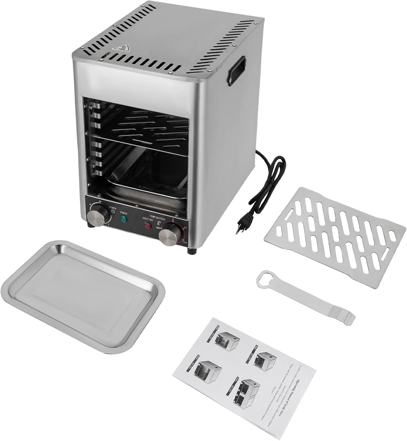 Electric Steak Grill, Steak Grill Oven,Heats Up To 1472 Degrees,Commercial Steak Stove with Timer, Cooking Steak, Beef, Pork,Chicken, Vegetables,1700W