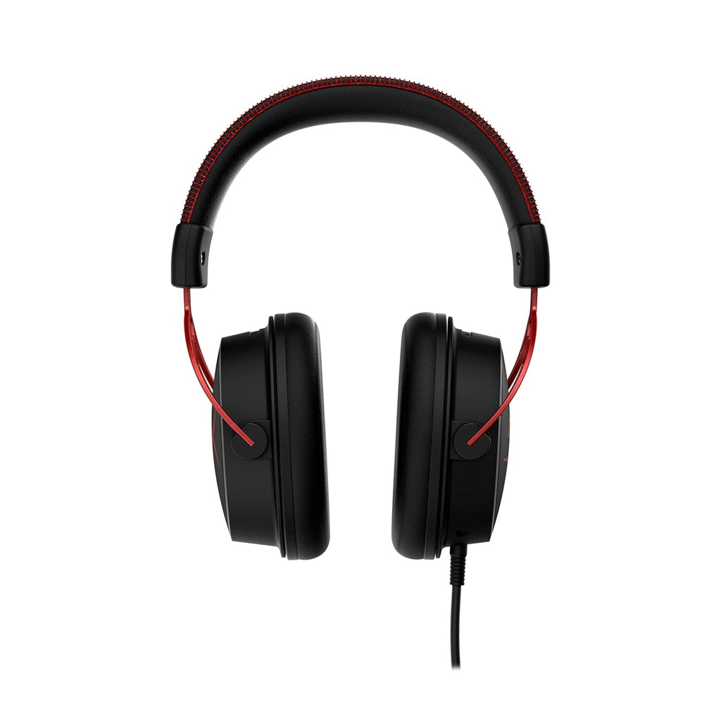 HyperX Cloud Alpha - Gaming Headset,Dual Chamber Drivers,Legendary Comfort,Aluminum Frame,Detachable Microphone,Works on PC,PS4,PS5,Xbox One/Series X|S,Nintendo Switch and Mobile – Red,(Pack of 10)