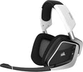Corsair Void RGB Elite Wireless Gaming Headset – 7.1 Surround Sound – Omni-Directional Microphone – Microfiber Mesh Earpads – Up to 40ft Range – iCUE Compatible – PC, Mac, PS5, PS4 – White