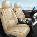 Car Seat Cover for Subaru Ascent 2019-2024,Waterproof Leather Seat Covers 2-Seats Standard,Car Interior Accessories with Airbag,Car Seat Protectors for Ascent(Beige)