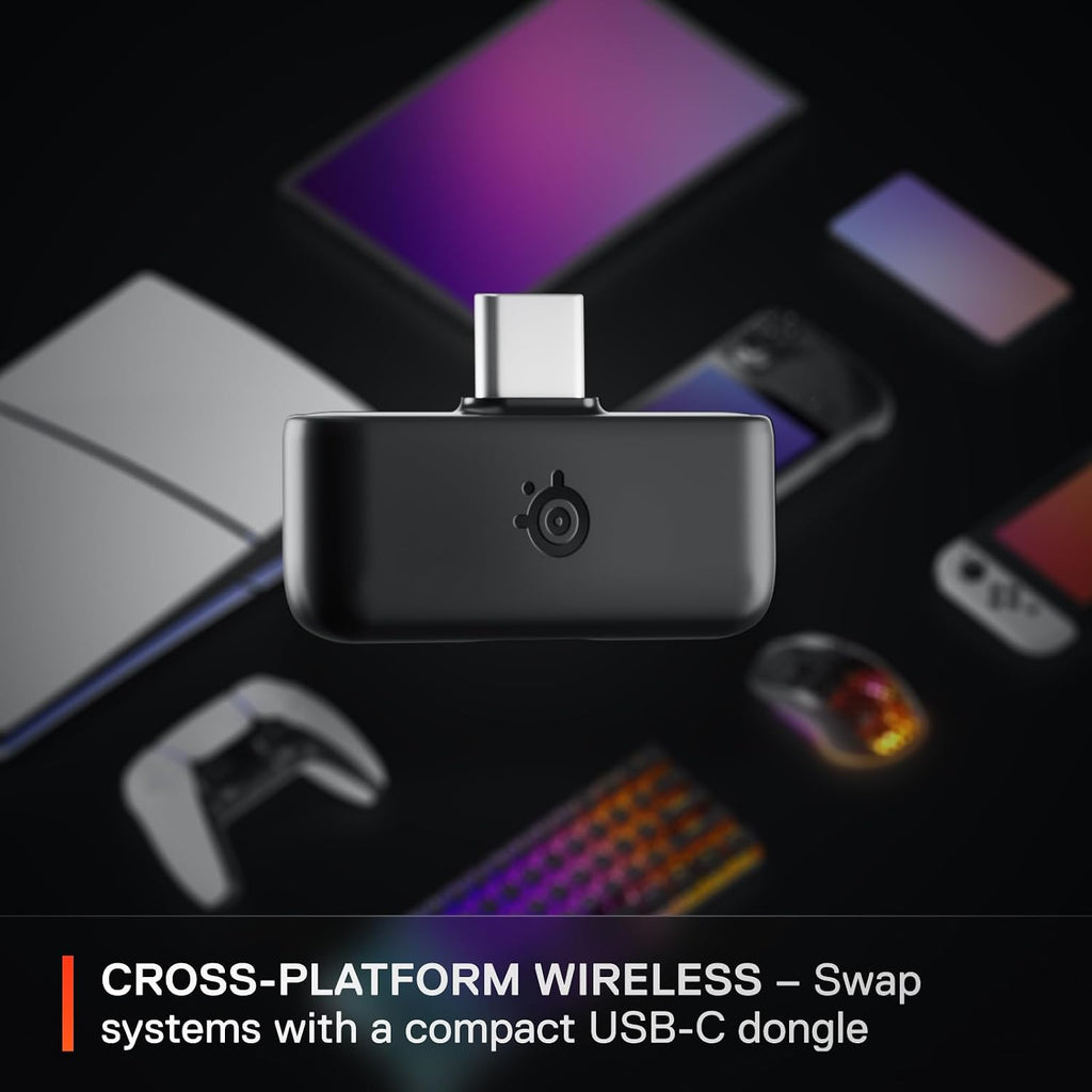 SteelSeries Arctis Nova 5P Wireless Multi-System Gaming Headset — Neodymium Magnetic Drivers — 100+ Audio Presets — 60 HR Battery — 2.4GHz or BT — ClearCast Gen2.X Mic — PS5, PS4, PC, Switch, Mobile
