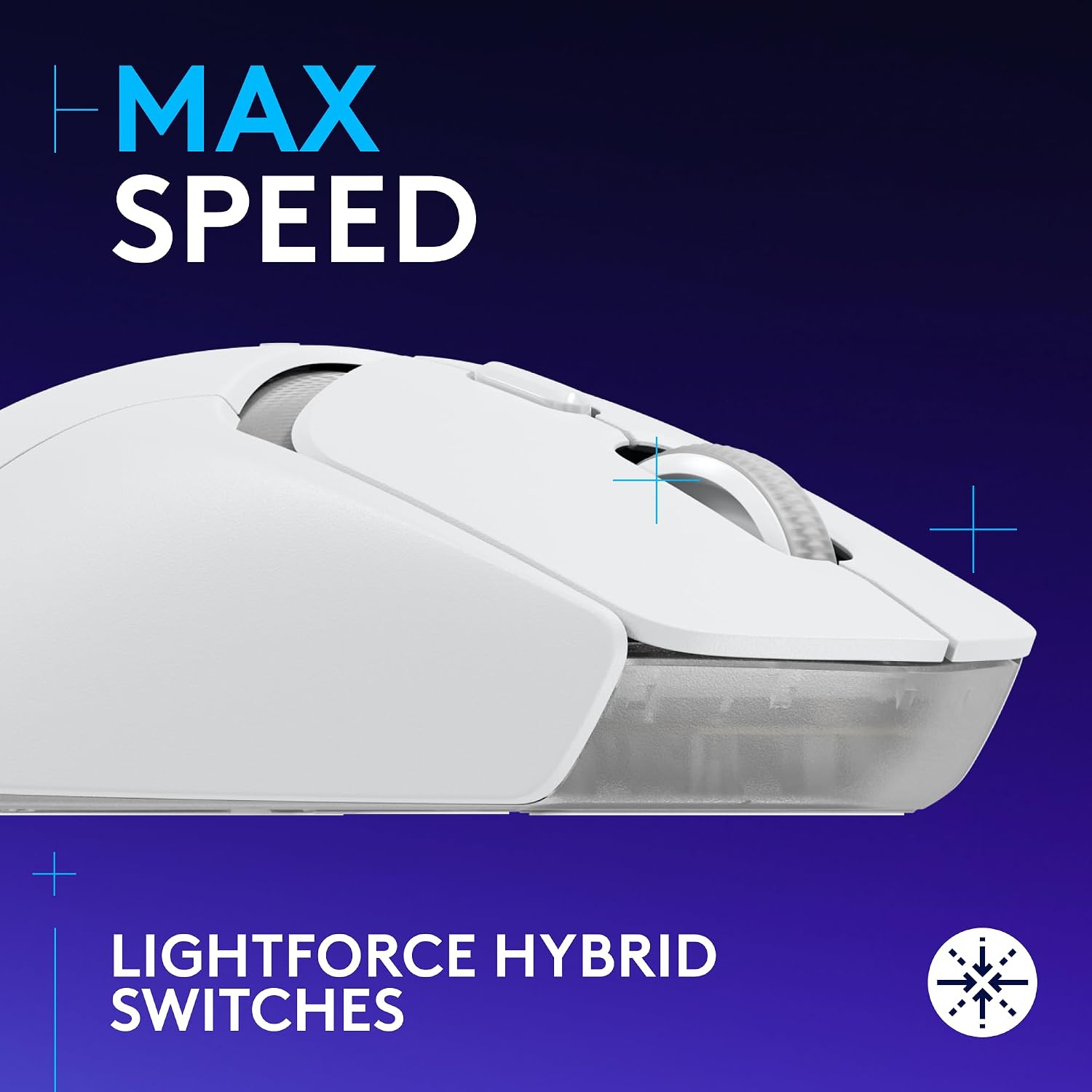 Logitech G309 Lightspeed Wireless Gaming Mouse + Powerplay 2 Wireless Charging Mouse Pad Bundle - White