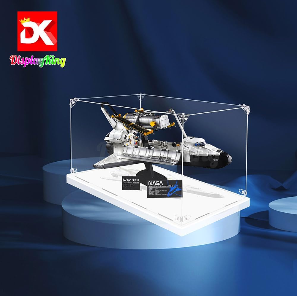 Acrylic Display case with Screw for Lego NASA Space Shuttle Discovery 10283(Lego Set is not Included) (No Background)(us Stock)