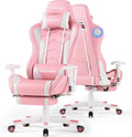 GTPLAYER Gaming Chair,Gamer Chair with Bluetooth and Adjustable Backrest,Seat Height Adjustable Computer Chairs with 3D Armrests,Video Game Chair with Footrest Speakers (Pink)