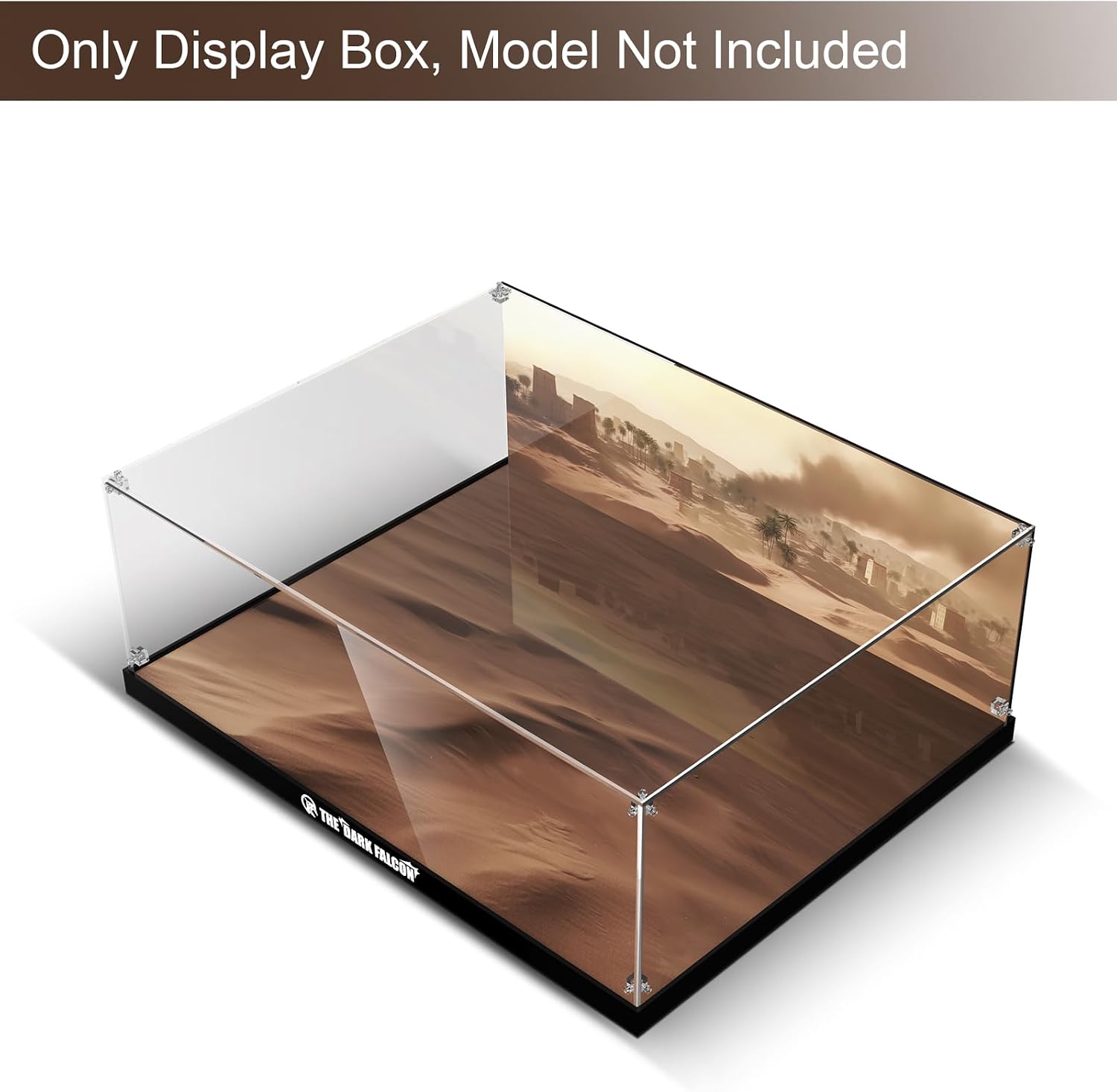 Acrylic Display Case for Lego Star Wars Dark Millennium Falcon 25th Anniversary Buildable Starship Model, Dustproof Clear Display Box Compatible with Lego 75389 (No Models, Only Box)