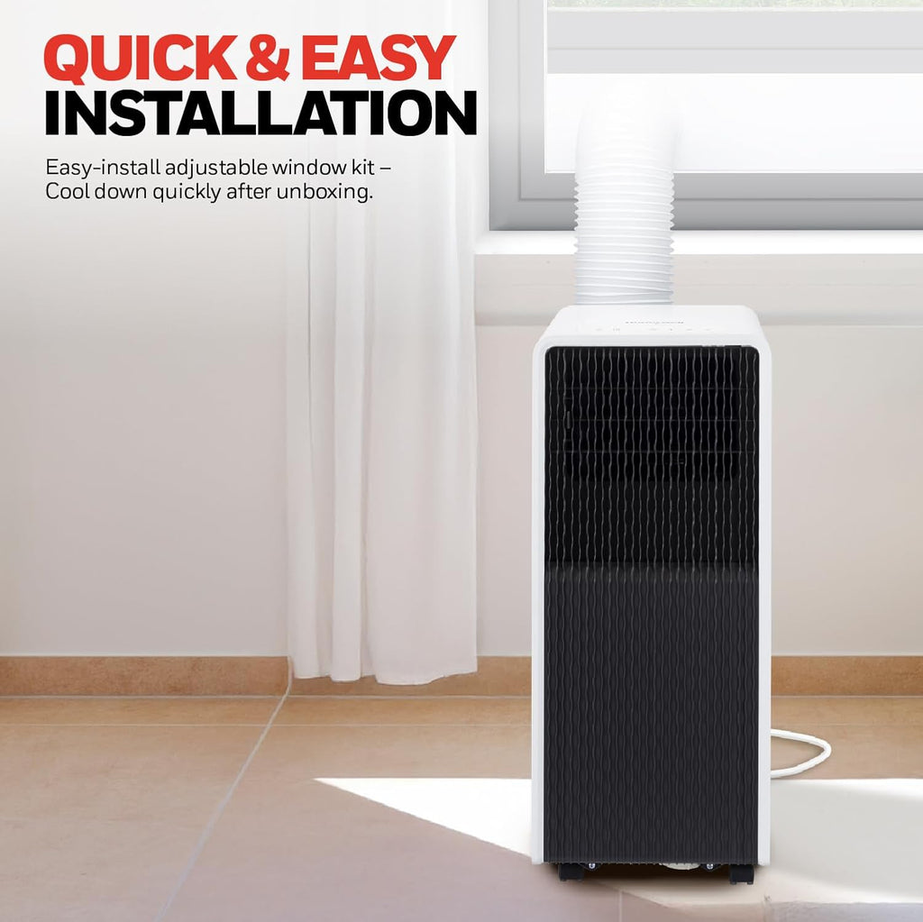 Honeywell 11,000 BTU Slim Portable AC with Fan, Dehumidifier – Cools Up to 500 Sq. Ft., HX2CESAWG8 (8,000 BTU SACC)