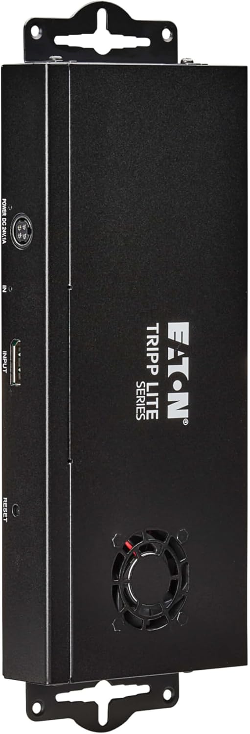 Tripp Lite Series 2-Port DisplayPort to HDMI Splitter + Extender Over Ethernet Cat6, Up to 8K@60Hz Video, 1 in 2 Out, DP 1.4, MST Hub, TAA Compliant, Plug-and-Play, 1-Year Warranty (B156E-002-H8K-K)