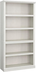 Sauder 5 Tier Book Shelf Wooden Bookcase Multipurpose Bookshelf for Home Office, Living Room, in Glacier Oak