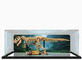Acrylic Display Case for Lego 76968 Dinosaur Fossil Tyrannosaurus Rex, Dustproof Box, Storage Box, Transparent Box, Display Box Compatible with 76968 (Box Only) (Painted Background D)