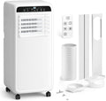 10000 BTU Portable Air Conditioner, Quiet 3-in-1 AC Unit for Room Up to 450 Sq.Ft with Dehumidifier, Fan, Cooling, Remote Control & 24H Timer, Compact Design for Bedroom, Apartment, Office