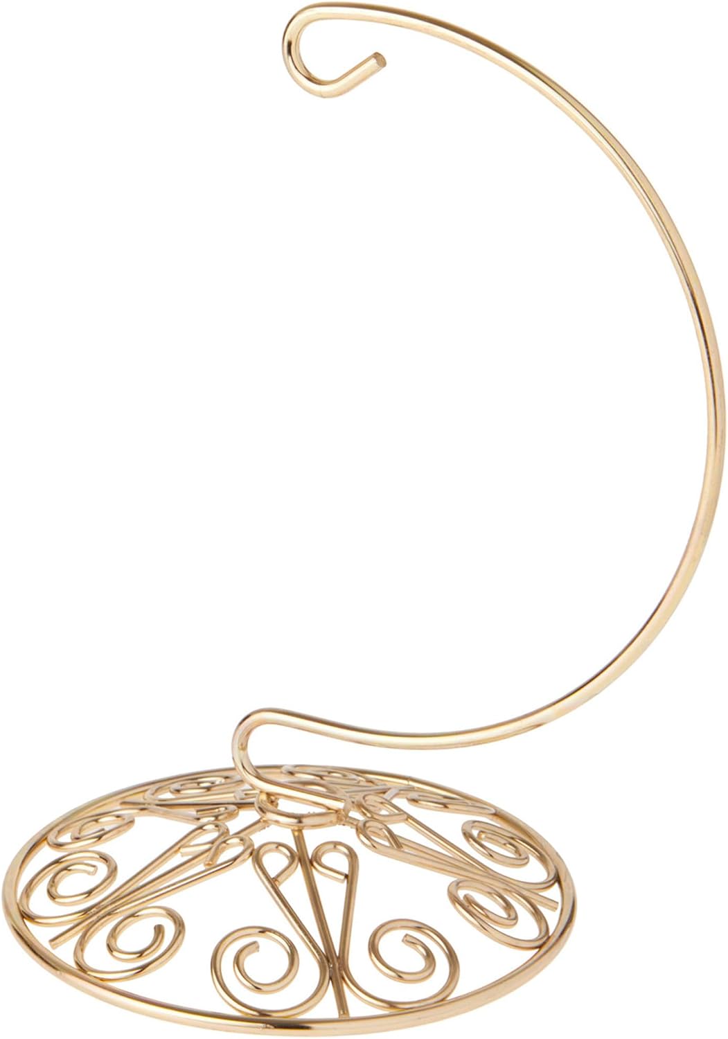 Bard's Ornate Gold-toned Ornament Stand, Small, 6' H x 4' W x 4' D, Pack of 12