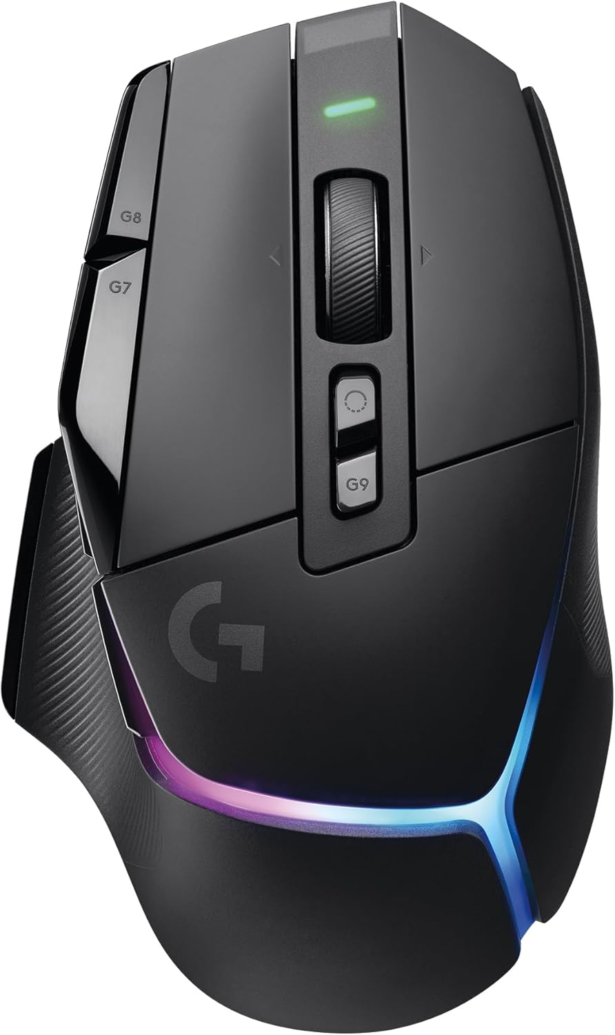 Logitech G502 X Plus Wireless Gaming Mouse: Optical Switches, LIGHTSYNC RGB, 13 Buttons, Infinite Scroll Toggle, <130 hr Battery Life, USB-C, PowerPlay Wireless Charging Capable, for PC/MacOS - Black