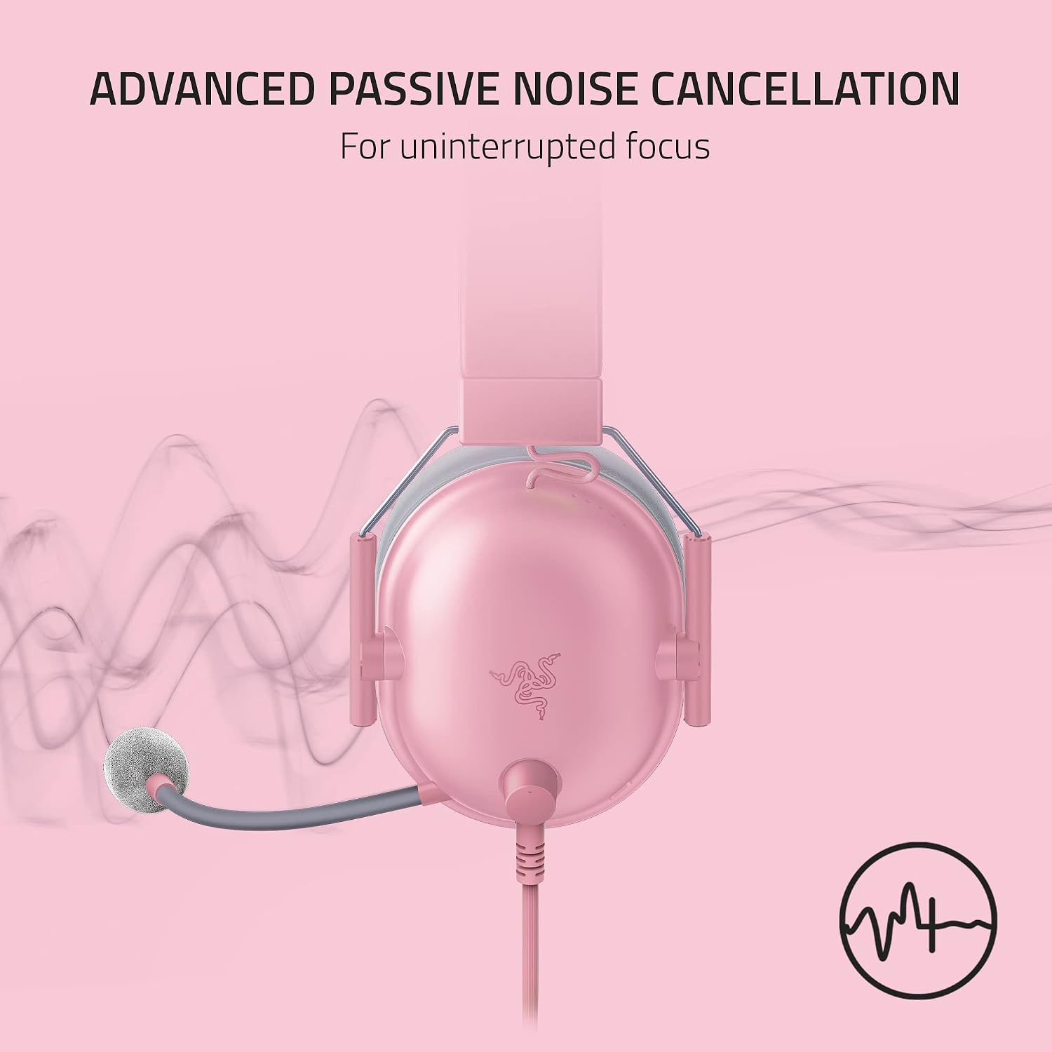 Razer BlackShark V2 X Gaming Headset: 7.1 Surround Sound - 50mm Drivers - Memory Foam Cushions - for PC,PS4,PS5,Switch - 3.5mm Audio Jack - Quartz Pink,(Pack of 8)