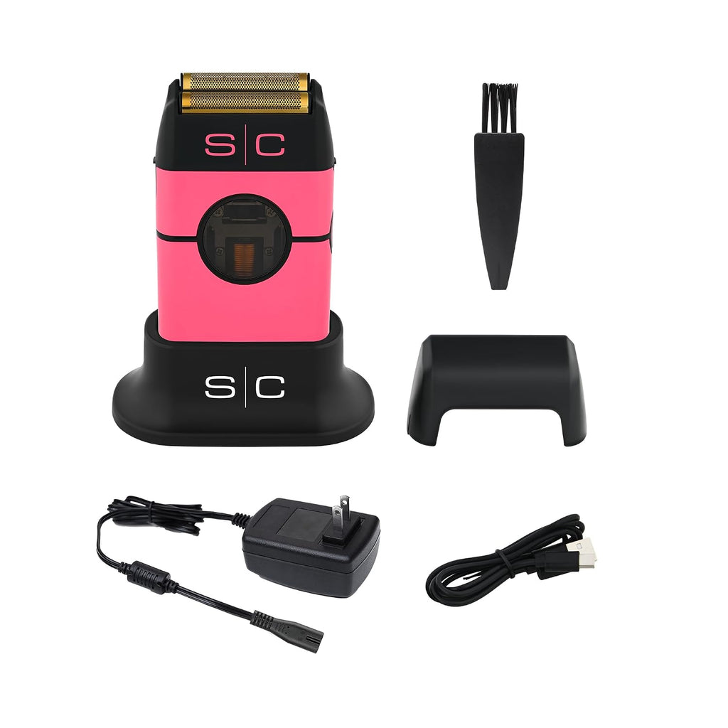 StyleCraft Instinct Metal Cordless Double Foil Shaver with IN2 Vector Motor Intuitive Torque Control, USB-C Rechargeable