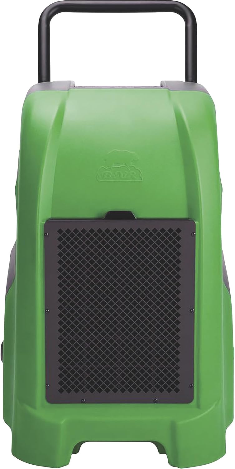 B-Air Vantage1500 Industrial Commercial Dehumidifier for Pro Water Damage Restoration Equipment in Basements, Houses, & Other Work Sites, Green