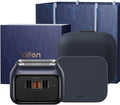 Laifen P3 Pro 3-Blade Electric Shaver Set – Includes P3 Pro Shaver, Travel Pod & Non-Slip Pad, Dual Linear Motors 12,000 Cuts/Min, 100-Min Runtime, IPX7 Waterproof (Royal Blue)