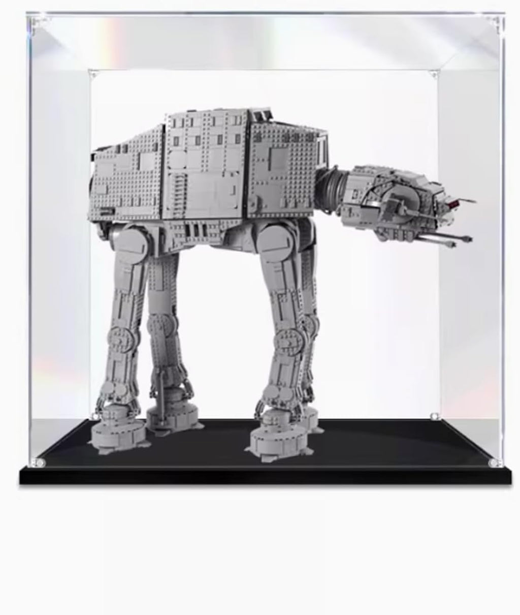 Acrylic Display case for Lego 75313 at-at All Terrain Armored Walker, Sturdy Storage Display Box 30.3 x 12.5 x 26.7 inches (excluding Models) (Transparent (2mm))