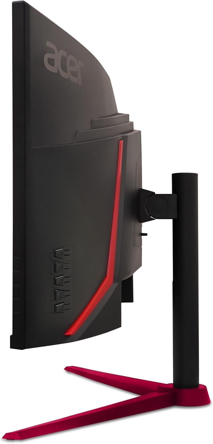 acer Nitro 34 Inch UWQHD 3440 x 1440 1500R Curved PC Gaming Monitor | AMD FreeSync Premium | Up to 180Hz Refresh | 1ms (VRB) | 400nit | DisplayHDR 400 | One DP 1.4 & Two HDMI 2.0 | XZ342CU Vbmiiphx