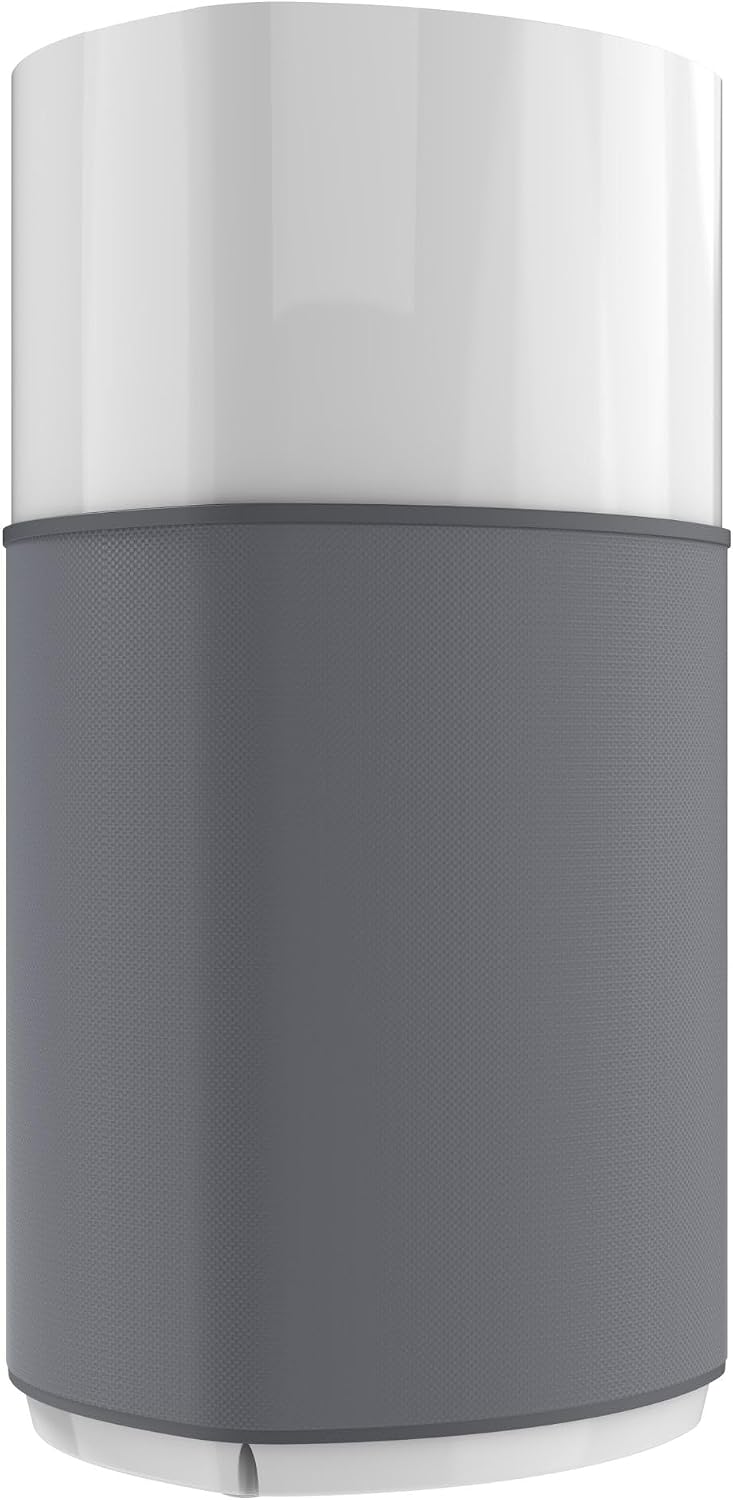GermGuardian AirSafe+ XL Air Purifier for Home, 360° True HEPA Filter, UV-C Light, Air Quality Monitor, For Large Rooms Up to 1680 Sq Ft, Removes Smoke, Dust & Pet Dander, Gray/White, AC3200