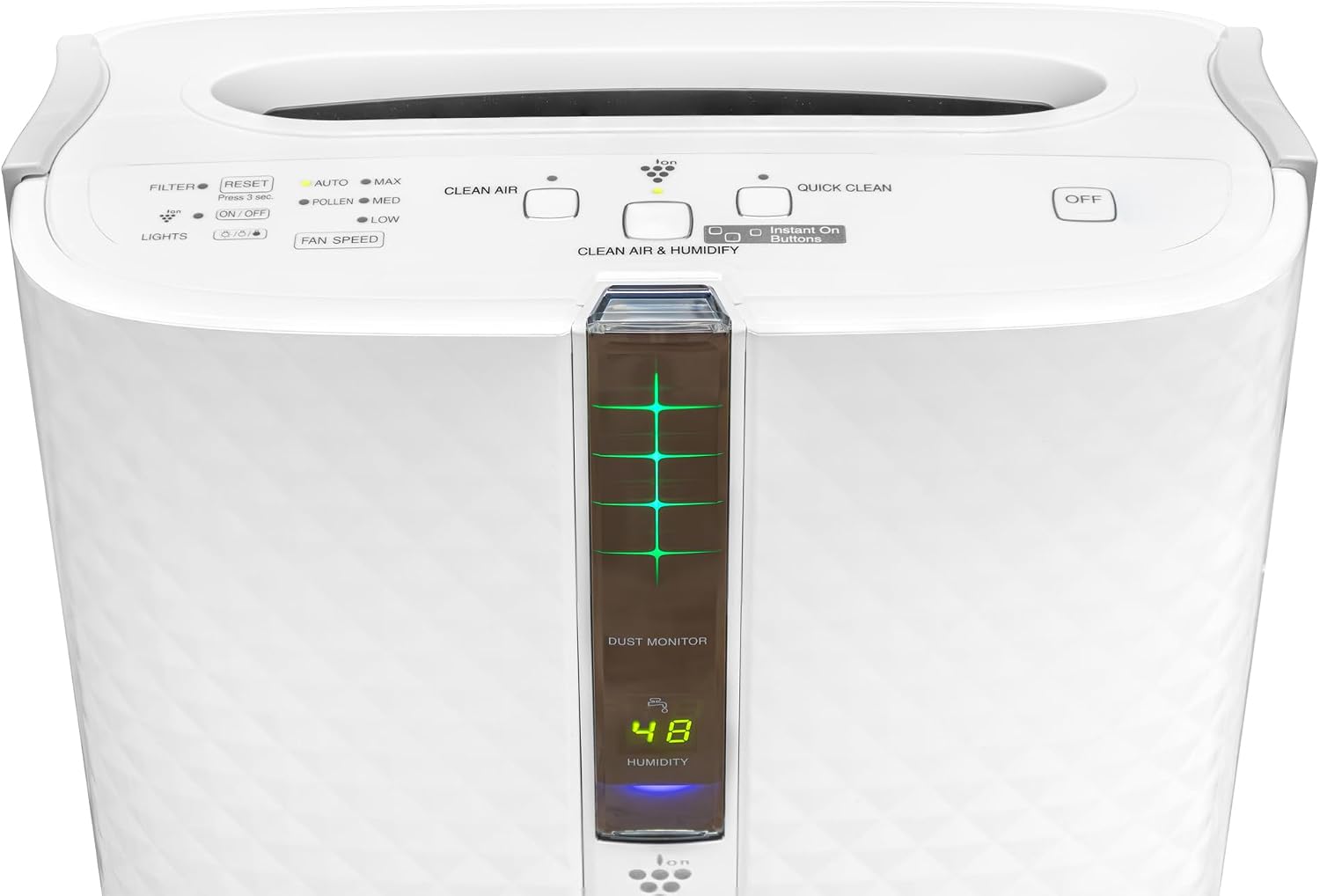 SHARP Air Purifier with Humidifier Combo – Covers up to 1,230 sqft in one hour, True HEPA Filter Air Purifier for Medium Rooms, Home Nursery, Dust, Smoke, Pollen - KC850U