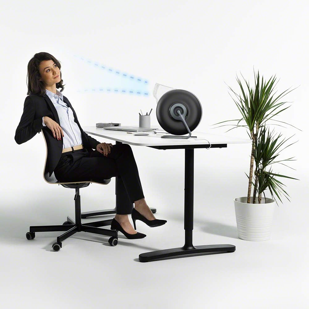 IQAir Atem Desk Air Purifier for Home, Office, Desktop, Small Room up to 150 sq ft, HyperHEPA Filter for Bacteria, Viruses, Allergens, Pets, Asthma, Pollen, Dust, Swiss Design, Made in Germany, Black