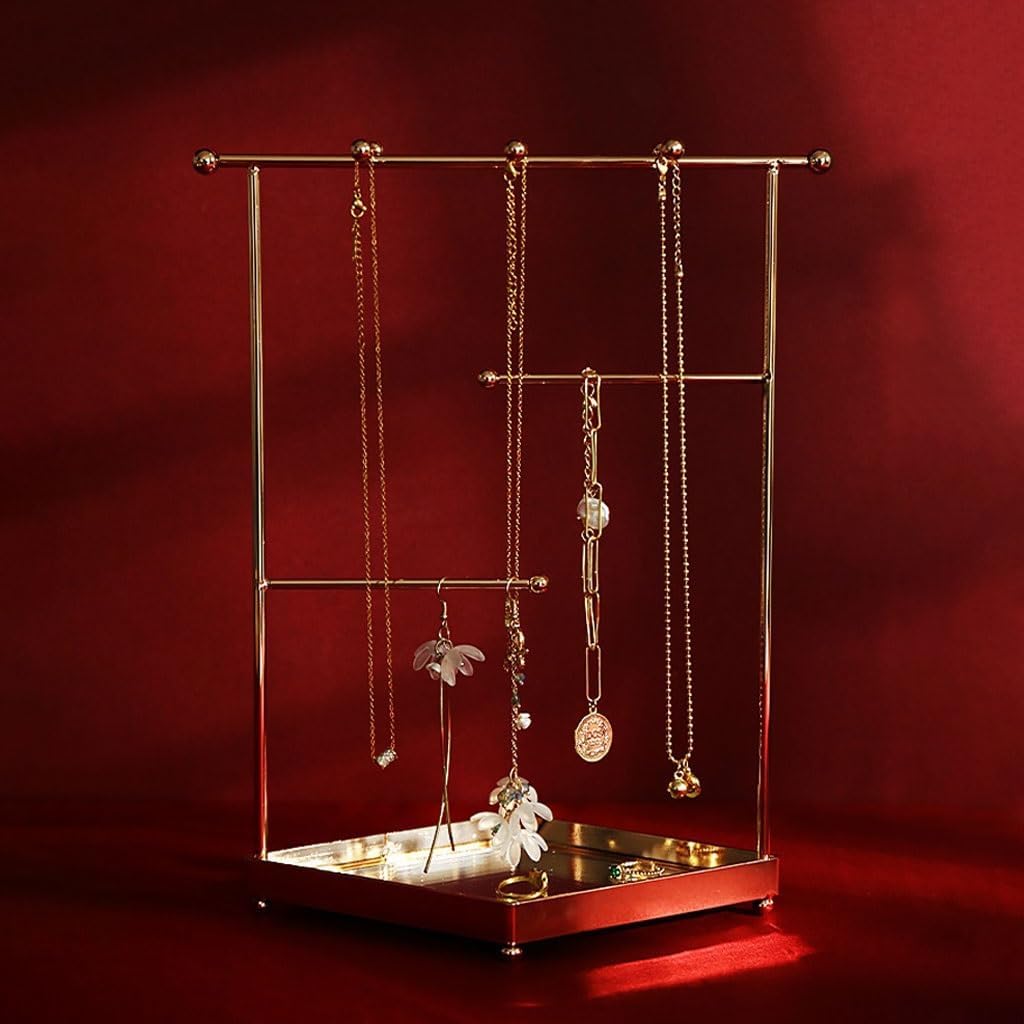 Jewelry Stand,Jewelry Organizer, Jewelry Storage Jewelry Display Rack Tray Ornament Ring Earrings Necklace Shelf Display Counter Storage Rack Jewelry Storage Rack Jewelry Display Stand